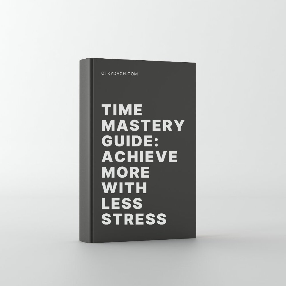Time Management Guide PDF - Productivity Planner, Daily Schedule Organizer, Digi